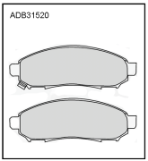 ALLIED NIPPON ADB31520 Колодки тормозные дисковые