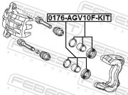 Febest 0176AGV10FKIT Поршень суппорта тормозного переднего ремкомплект