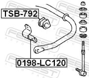 Febest TSB792 Втулка заднего стабилизатора