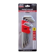 AVS A40158S Набор ключей торцевых изогнутых TORX 9 предметов (T10-T50) АVS TXL-9
