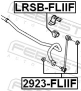 Febest LRSBFLIIF Втулка переднего стабилизатора