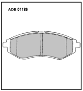 ALLIED NIPPON ADB01186 Колодки тормозные дисковые
