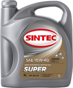 SINTEC 801894 Масло моторное Super 10W-40 полусинтетическое 4 л