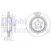 Delphi BG4144 Тормозной диск