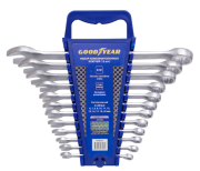 GOODYEAR GY002212 Набор ключей комбинированных 12 шт.: 6, 7, 8, 9, 10, 11, 12, 13, 14, 17, 19, 22 мм., в пластиковом холдере