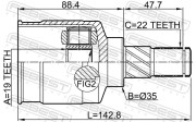 Febest 0711RG413LH Шрус внутренний левый