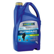 Ravenol 1153205005 Моторное масло для 4-T лодочных моторов RAVENOL Outboardoel 4T 15W-40, 5 литров