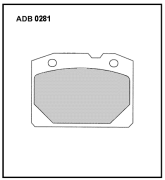 ALLIED NIPPON ADB0281 Колодки тормозные дисковые
