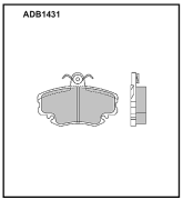 ALLIED NIPPON ADB1431 Колодки тормозные дисковые