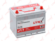 LYNXauto J17 Аккумулятор 70 Ah, 620 A, обратная, 261x175x220, JIS