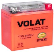 VOLAT YTX5LBSIGEL Батарея аккумуляторная 12В 5 А/ч 80А обратная (-/+) поляр. Болтовые мото клеммы