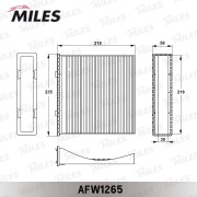 Miles AFW1265 Фильтр салонный