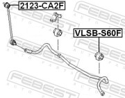 Febest VLSBS60F Втулка переднего стабилизатора