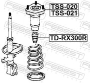 Febest TDRX300R Отбойник заднего амортизатора