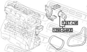 Febest 1290G4KE Натяжитель ремня