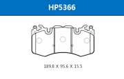 HSB HP5366 Колодки тормозные дисковые