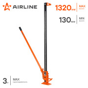 AIRLINE AJFR60 Домкрат реечный 60&quot;&quot; 130-1320мм PRO усил. мех