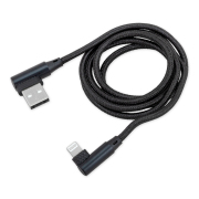 ARNEZI A0605028 Дата-кабель зарядный Lightning/USB (1 м) iPhone 6/7/8/X Черный (угловой)