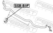 Febest SSBB9F Втулка переднего стабилизатора