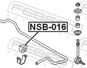 Febest NSB016 Втулка переднего стабилизатора