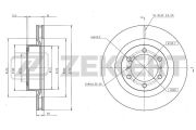 Zekkert BS6587 Диск тормозной передний