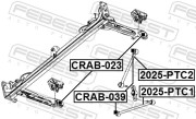 Febest CRAB023 Сайлентблок задней балки