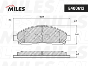 Miles E400613 Колодки тормозные
