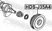 Febest HDSJ35A4 Шкив коленвала