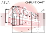 ASVA CHRIUT300MT ШРУС ВНУТРЕННИЙ ЛЕВЫЙ 29X35X34