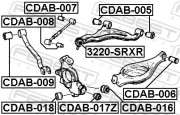 Febest CDAB018 Сайлентблок задней цапфы