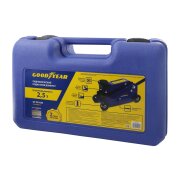 GOODYEAR GY000905 Гидравлический подкатной домкрат Goodyear GY-PD-03K 2,5Т 400 мм кейс с резиновой проставкой порога
