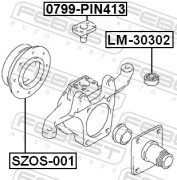 Febest SZOS001 Ремкомплект сальников поворотного кулака