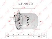 LYNXauto LF1920 Фильтр топливный