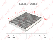LYNXauto LAC523C Фильтр салонный угольный