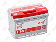 LYNXauto E74 Аккумулятор EFB (75 Ah, 700 A, прямая, 278x175x190)
