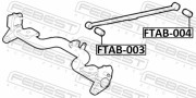 Febest FTAB003 Сайлентблок передний задней рессоры