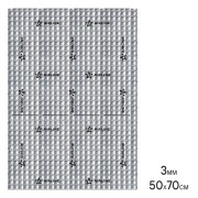 AIRLINE ADVI003 Шумоизоляция (вибро) "Base 3" (50*70 см), КС, 3 мм, фольга 60 мкм. КМП 0,23 (ADVI003)