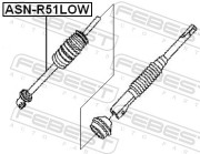 Febest ASNR51LOW Вал карданный рулевой нижний