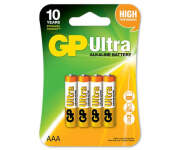 GP BATTERIES GP24AU2CR4 Батарейка алкалиновая ultra Alkaline AAA 1,5V упаковка 4 шт
