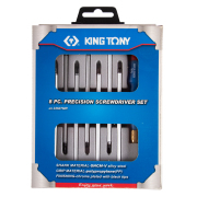 KING TONY 32607MR Набор прецизионная отвертка с насадками, 8 предметов