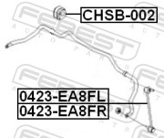 Febest CHSB002 Втулка переднего стабилизатора