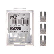 KOITO F2540 25А - мини 8 мм (2,2 мм зазор между контактами), пласт. упаковка 10 шт.