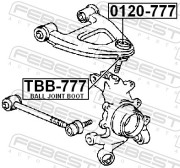 Febest TBB777 Пыльник опоры шаровой заднего верхнего рычага