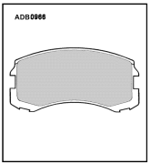 ALLIED NIPPON ADB0966 Колодки тормозные дисковые