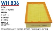 WUNDER filter WH836