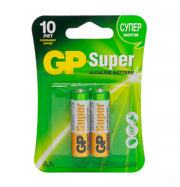 GP BATTERIES GP15A2CR2 Батарейка алкалиновая SUPER Alkaline AA 1,5V упаковка 2 шт
