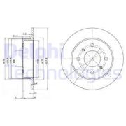 Delphi BG2633 Диск тормозной задний NISSAN Almera (N16)/Primera (P10/P11)