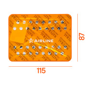 AIRLINE AFSI135 Ароматизатор под сиденье гелевый мини &quot;&quot;Тайга&quot;&quot; Французская ваниль