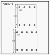 ALLIED NIPPON ABL0015 Накладки грузовые