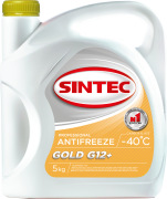 SINTEC 800526 Антифриз GOLD G12 готовый желтый 5 кг